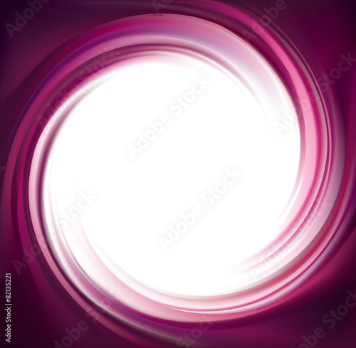 Vector swirling backdrop. Spiral liquid lilac surface