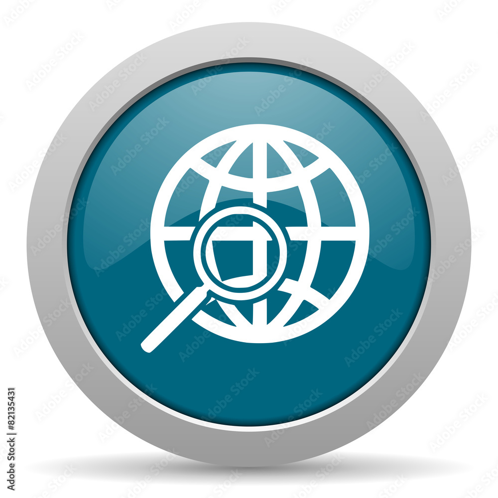 search blue glossy web icon search blue glossy web icon