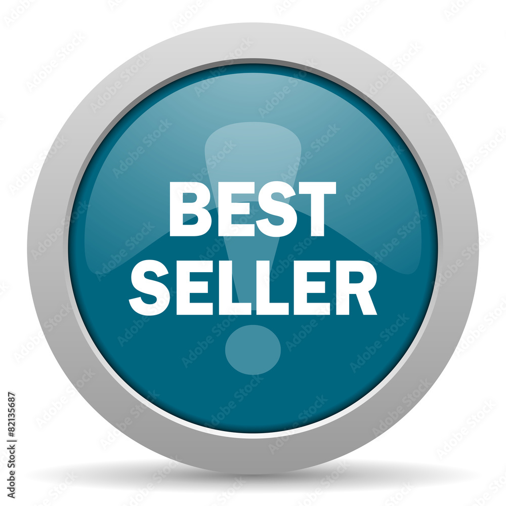best seller blue glossy web icon best seller blue glossy web icon