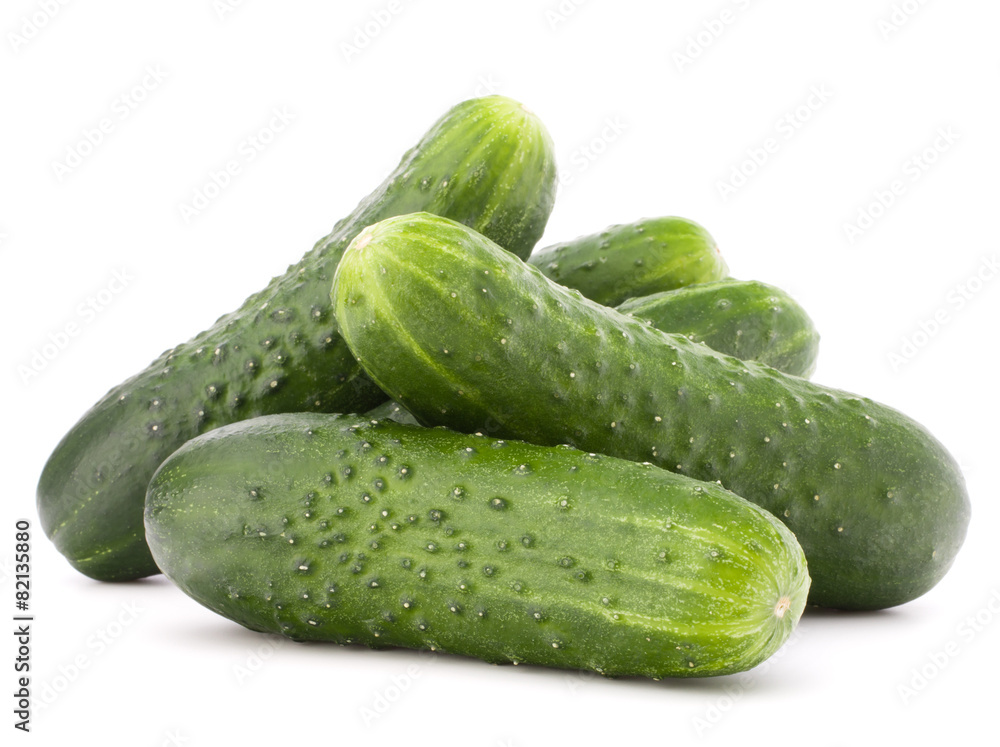 Cucumber vegetable isolated on white background cutout Cucumber vegetable isolated on white background cutout
