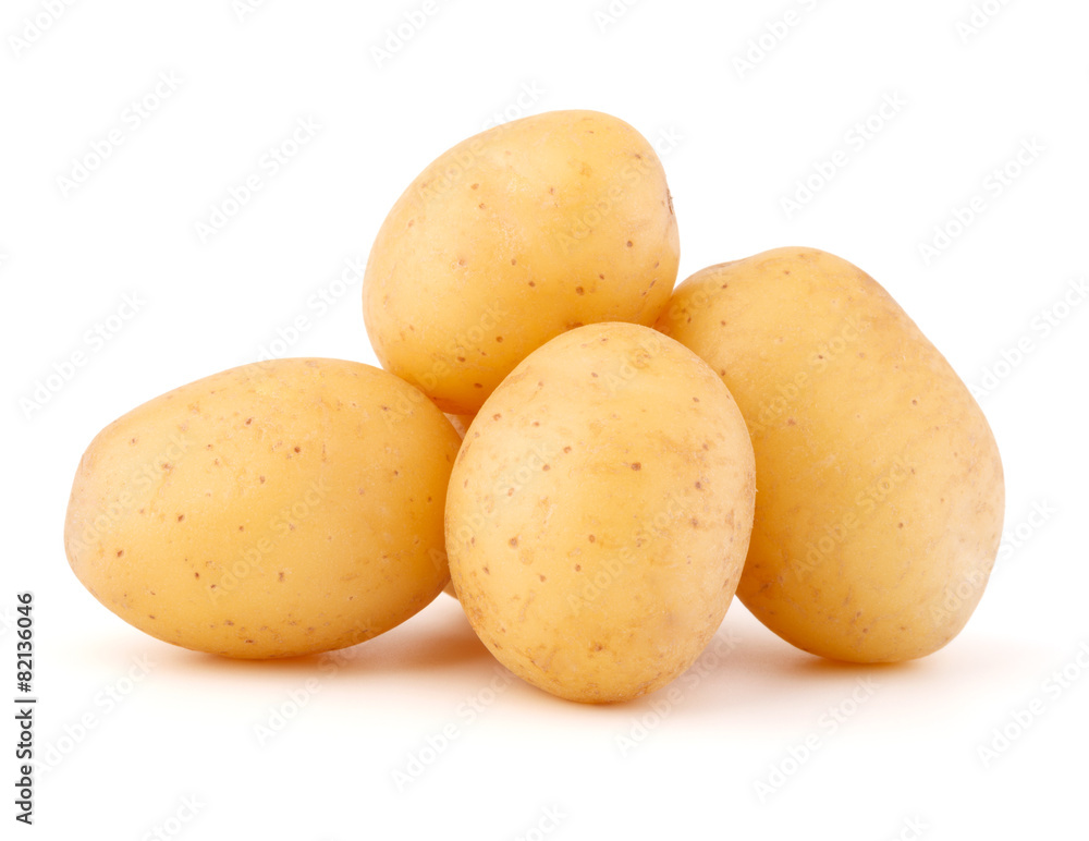 new potato tuber isolated on white background cutout new potato tuber isolated on white background cutout