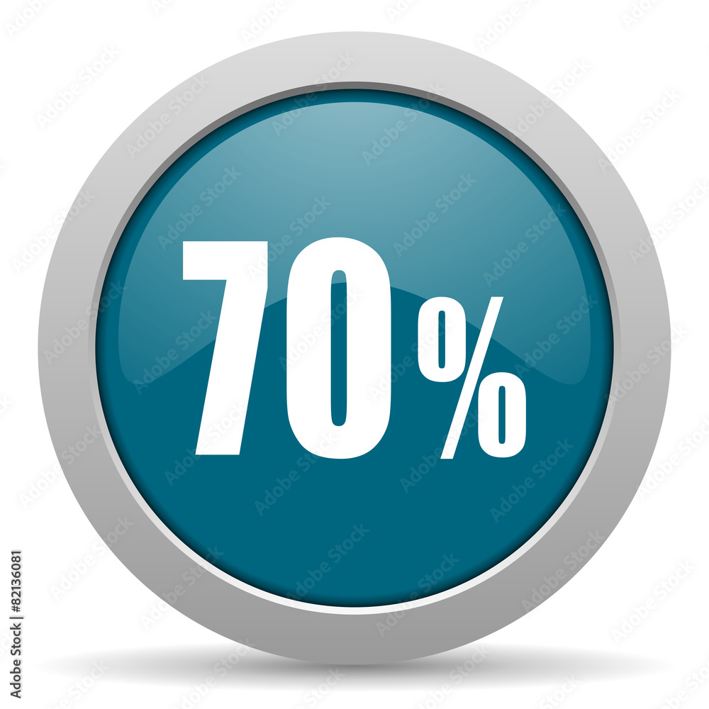 70 percent blue glossy web icon 70 percent blue glossy web icon