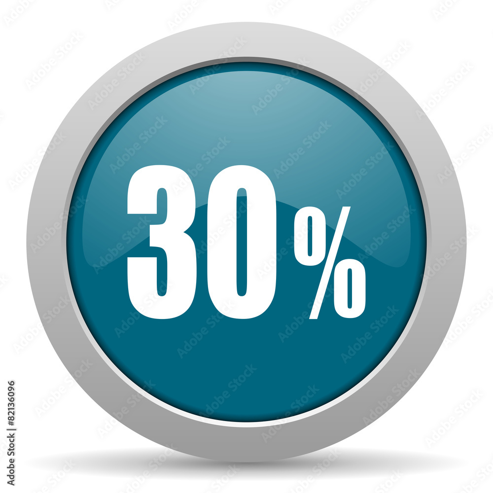 30 percent blue glossy web icon 30 percent blue glossy web icon