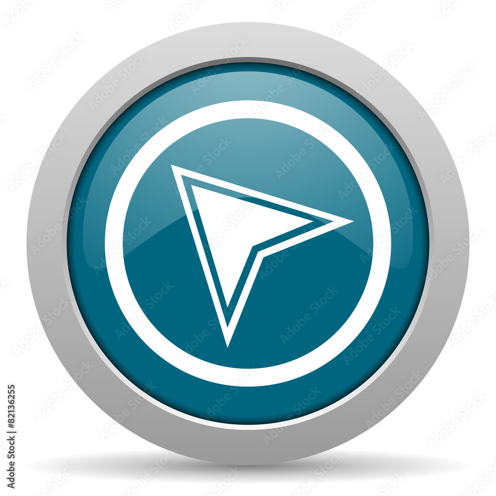 navigation blue glossy web icon navigation blue glossy web icon