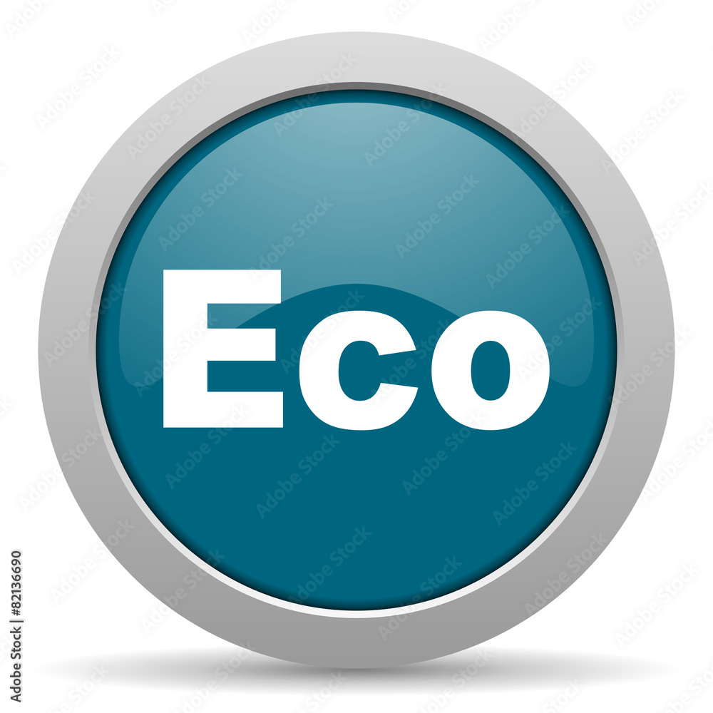 eco blue glossy web icon eco blue glossy web icon