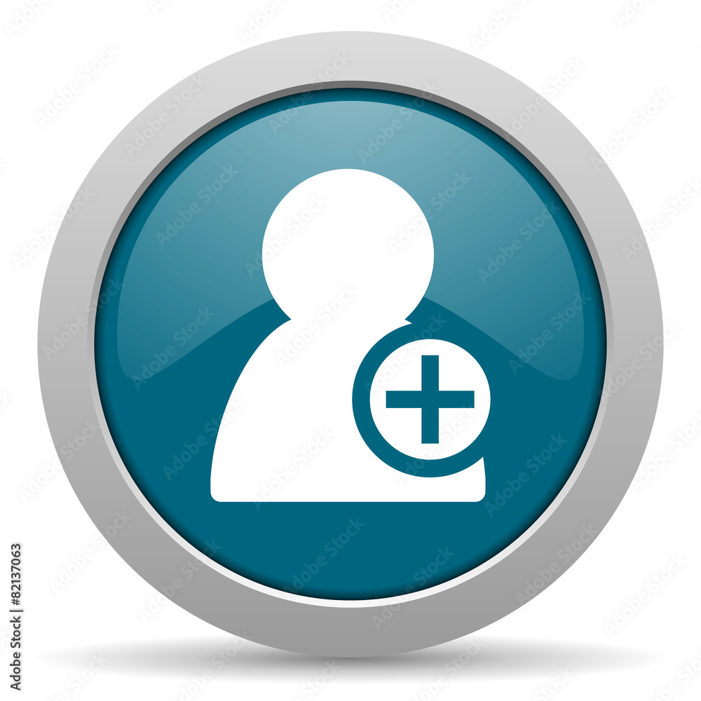 add contact blue glossy web icon add contact blue glossy web icon