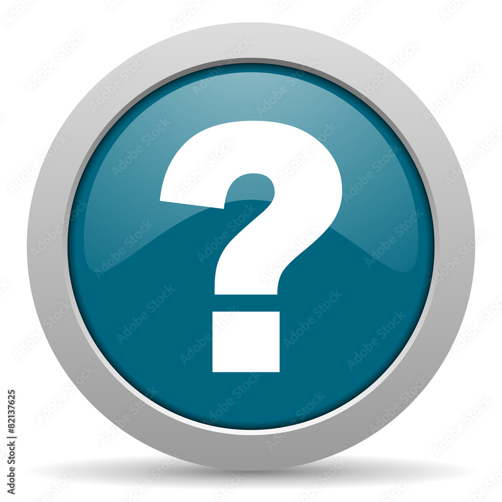 question mark blue glossy web icon question mark blue glossy web icon