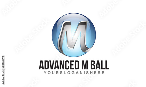 Free Download 3D M Ball - Logo - GFXLoad