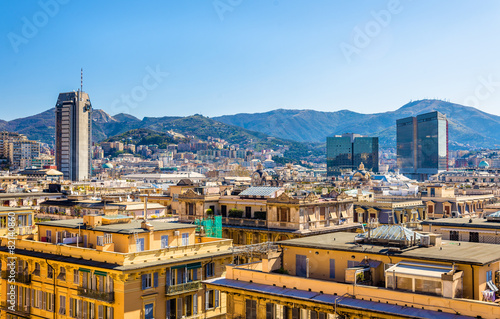 View of Genoa city - Italy, Liguria