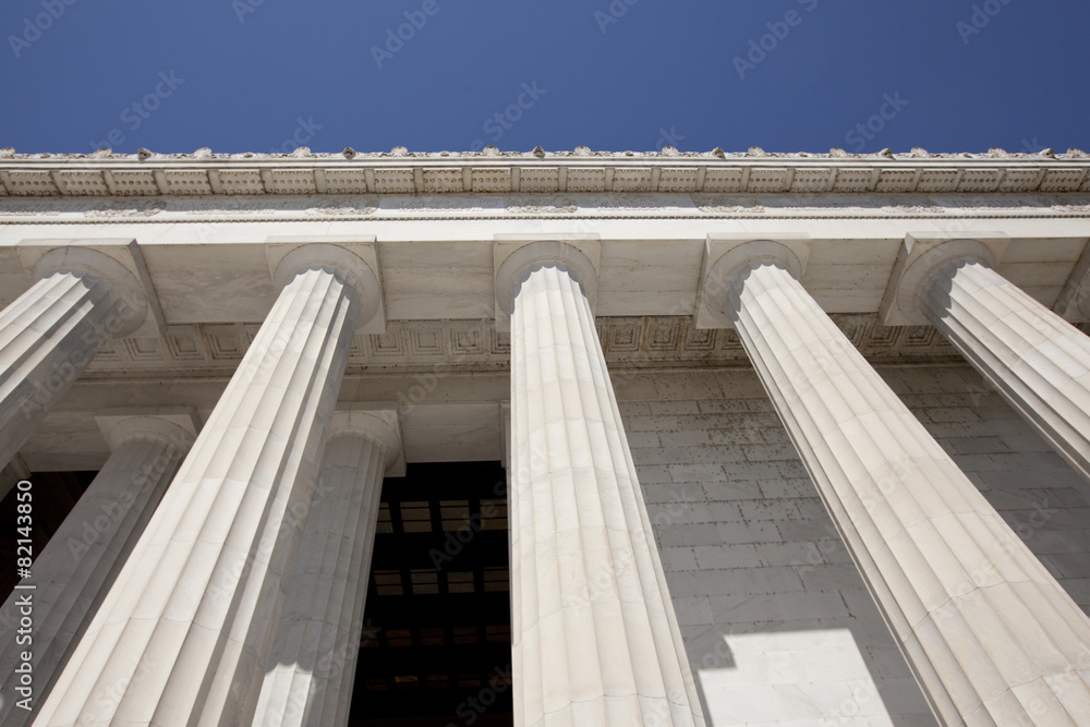 Fototapeta premium lincoln memorial coloumns