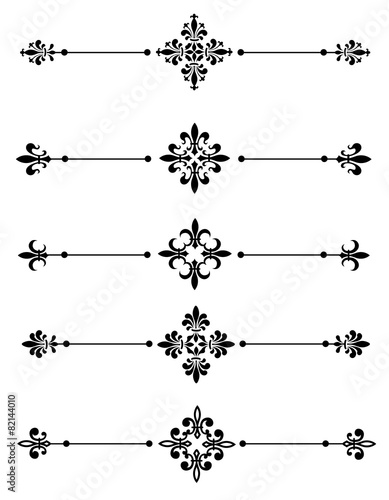 fleur de lis page dividers