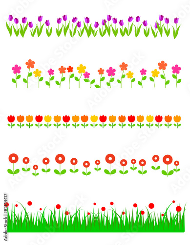 Colorful floral dividers