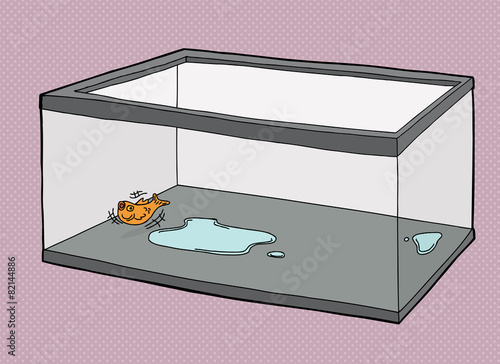 Single Fish Suffocating