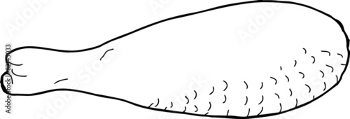 Outlined Chicken Leg Meat