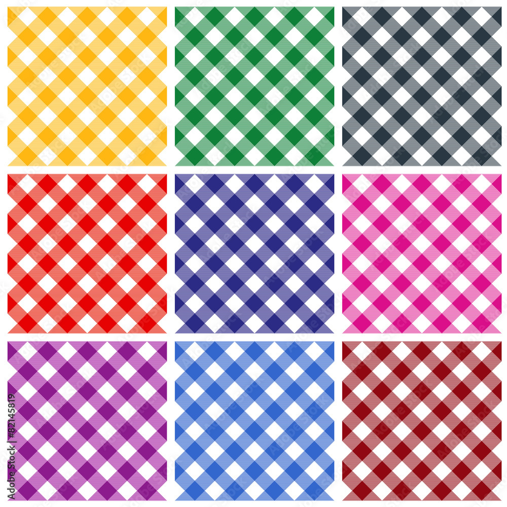 Gingham pattern collection