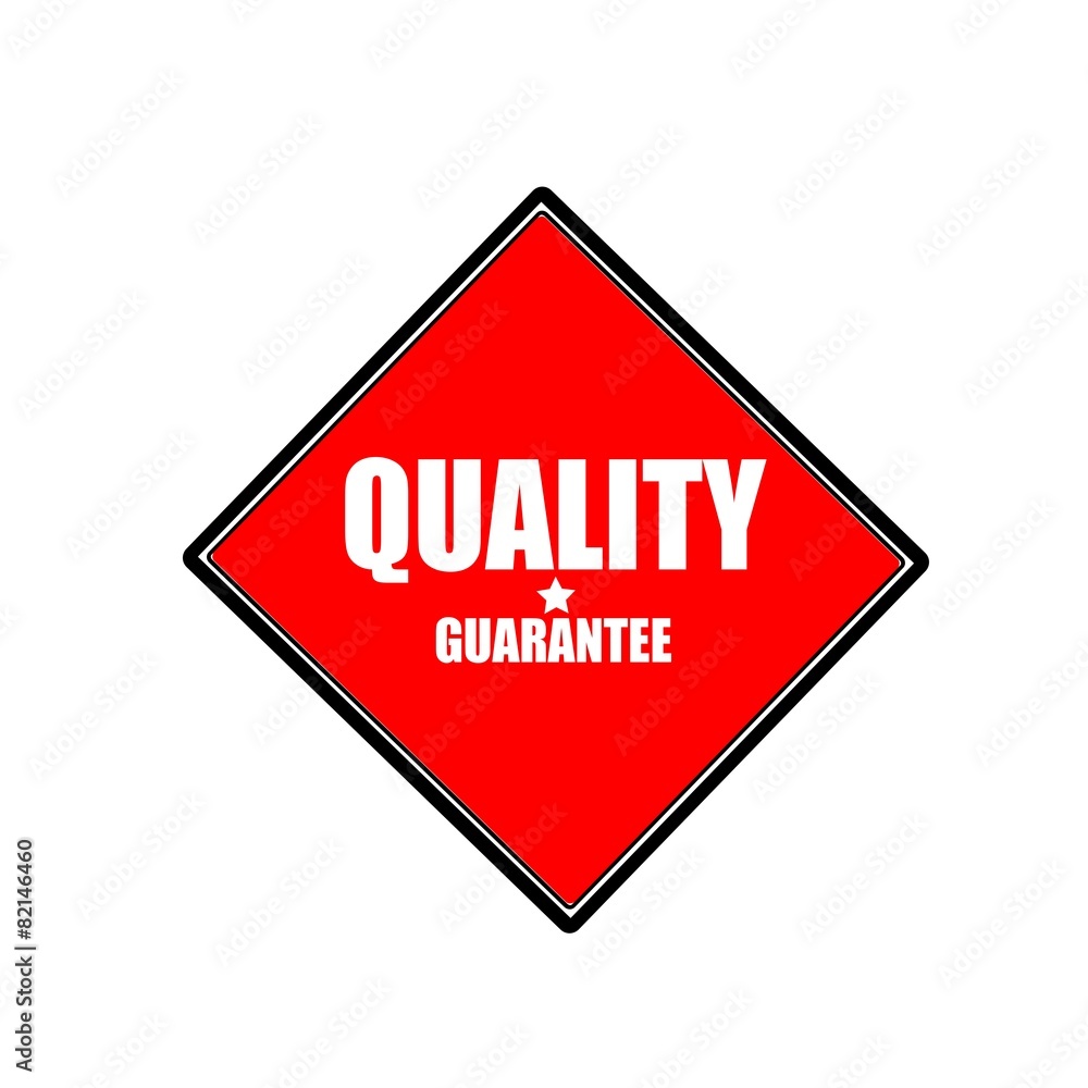 quality white stamp text on red background quality white stamp text on red background