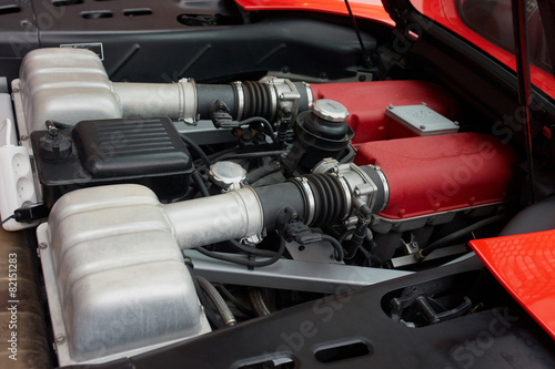 Фотография Engine of a sports car