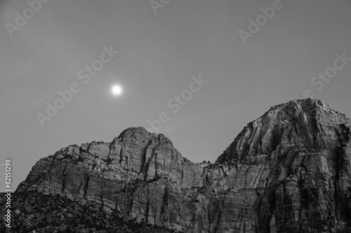Zion Formations in Black and White