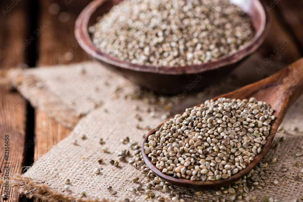 Portion of Hemp Seeds Portion of Hemp Seeds