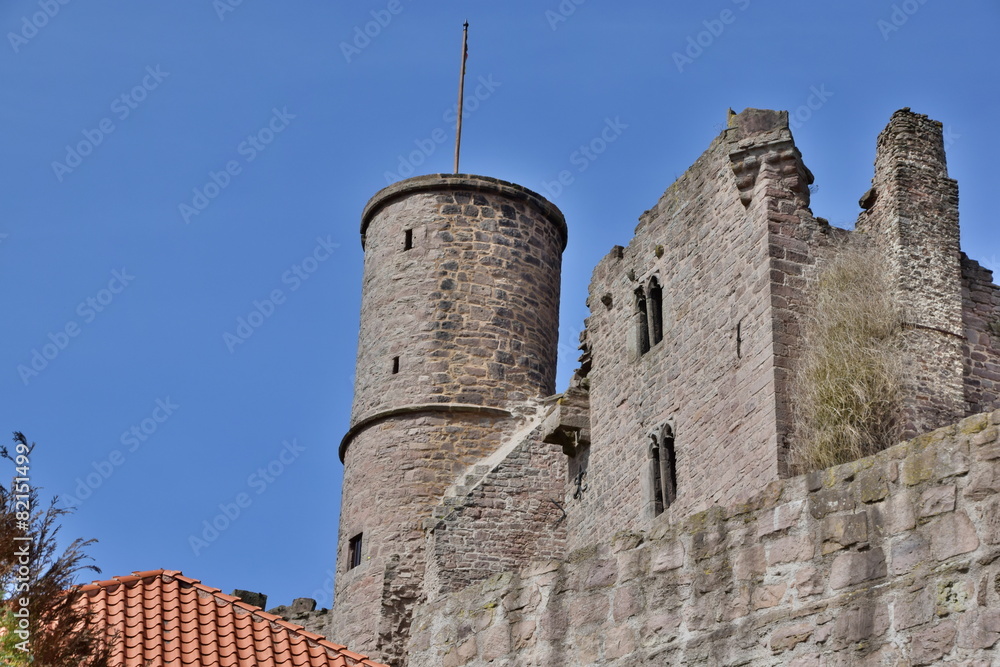 Die Burg Hanstein im Eichsfeld Thüringen