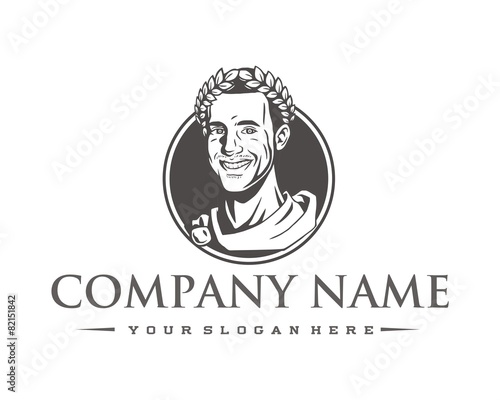 roman king logo image vector