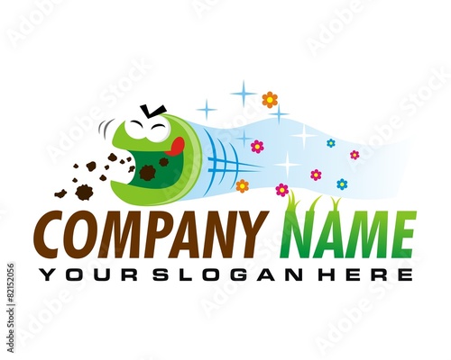 cleaning cleaner sweeper logo image vector