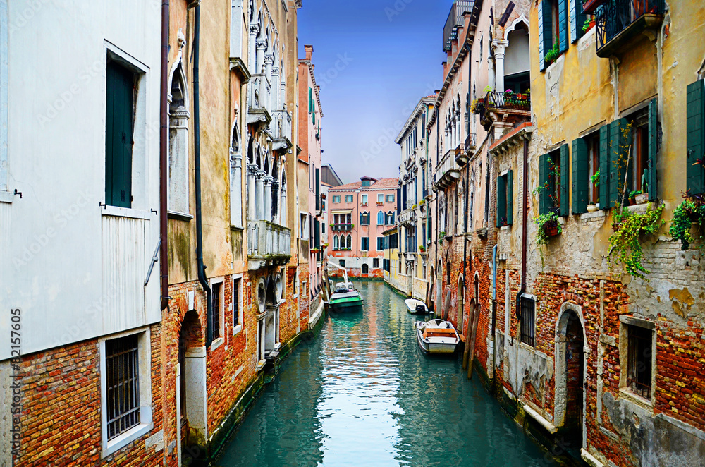 Colorful venice canal