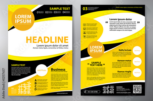 Brochure design a4 template.