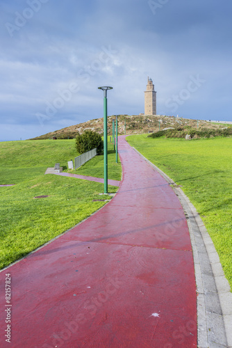 Tower of Hercules in A Coruna, Galicia, Spain.