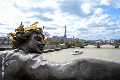 Statue Brücke über Seine, Paris