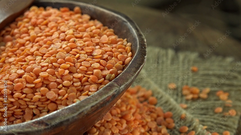 Portion of Red Lentils (not seamless loopable 4K UHD footage) Portion of Red Lentils (not seamless loopable 4K UHD footage)