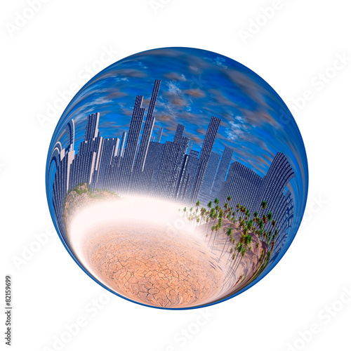 Canvas Print Ecological catastrophy