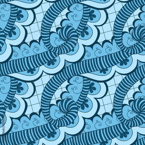 Abstract seamless doodle pattern
