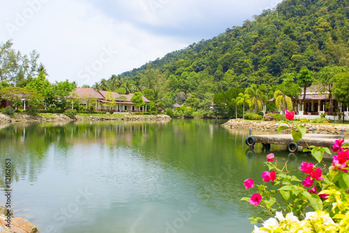 Tropical landscape. View on the island of Thailand
