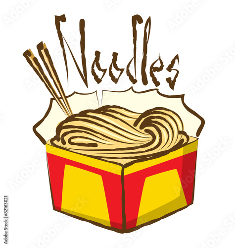 Vector Chinese Noodles