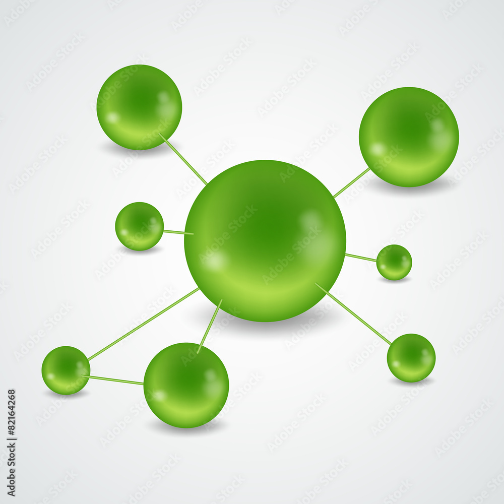 Fototapeta premium molecular structure of the molecule