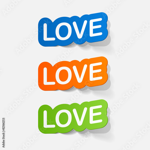 paper sticker: big love