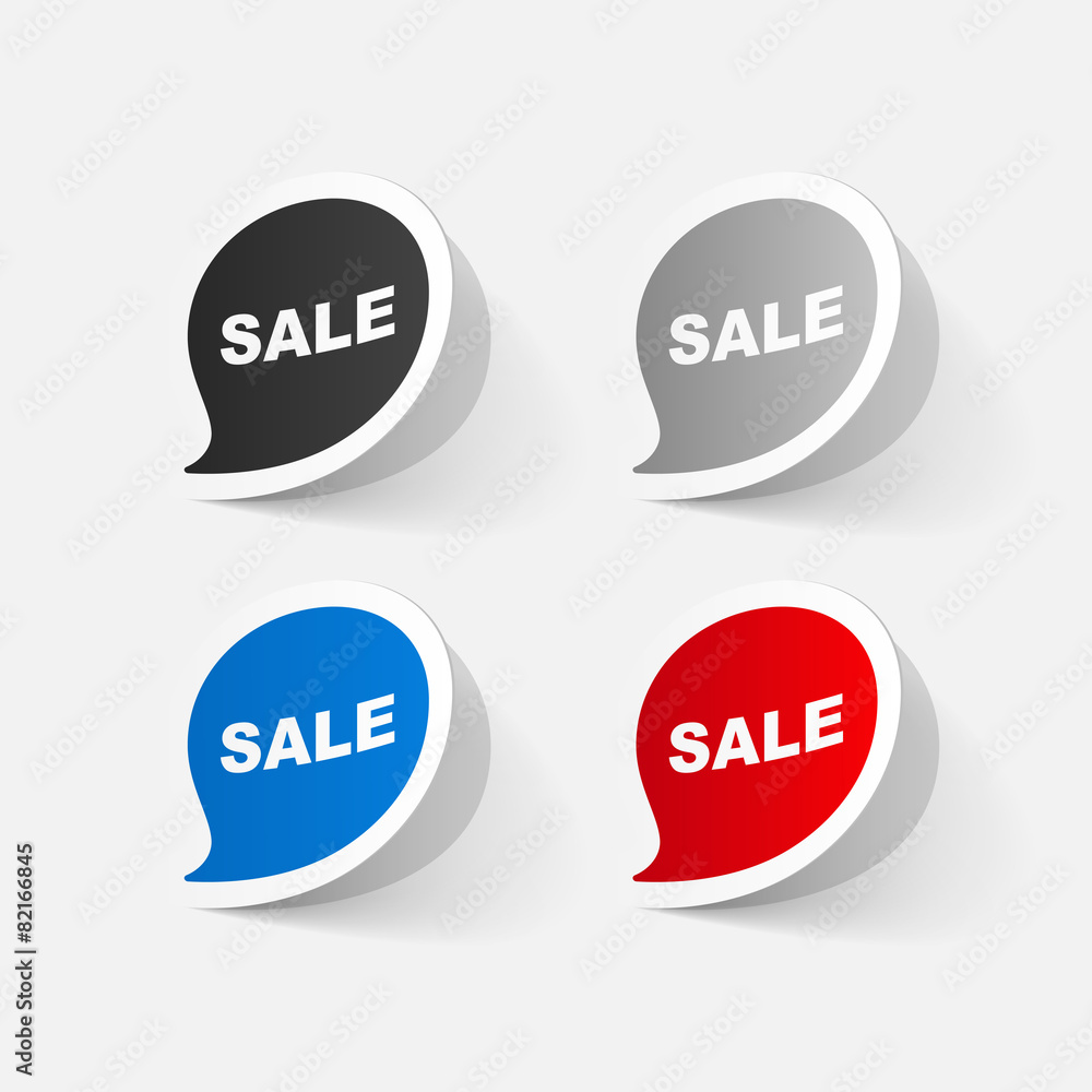 paper sticker: symbol sale paper sticker: symbol sale