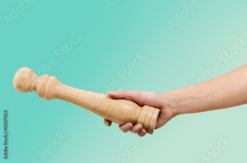 Kitchen. Frame with many hands holding different kitchen tools