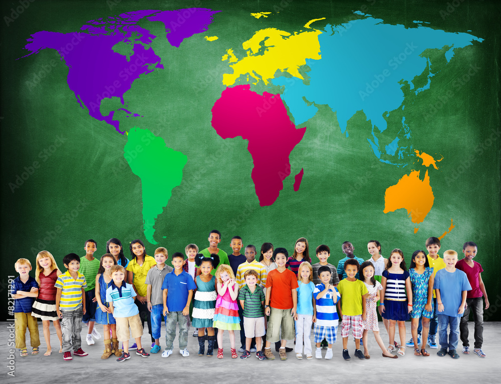 Obraz premium Global World Map Environmental Concservation Concept