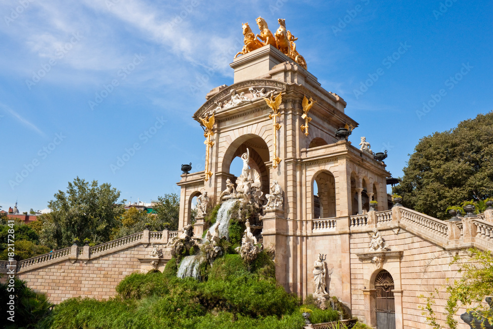 Obraz premium Fountain at Parc de la Ciutadella, Barcelona.