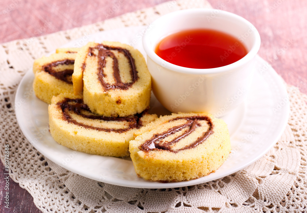 Chocolate, hazelnuts filling pinwheels Chocolate, hazelnuts filling pinwheels