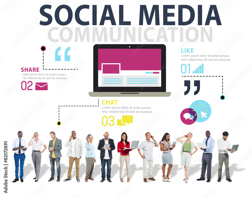 Social Media Social Networking Technology Connection Concept Social Media Social Networking Technology Connection Concept