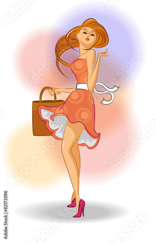 Trendy Girl (Red) - Fashion. Shopping