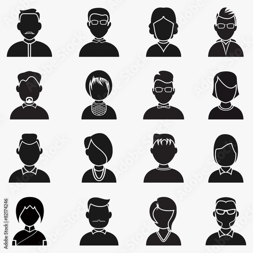 People Silhouettes Icon.