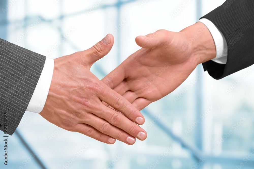 Handshake. Celebration of contract agreement