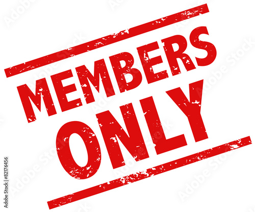 Members only stempel rot