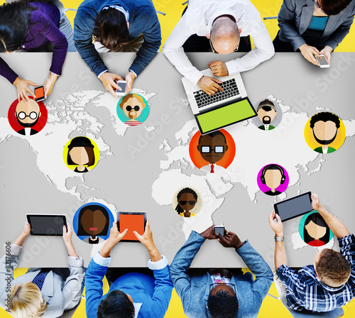 Fotografie Global Community World People International Nationality Concept