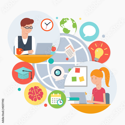 E-learning, online education