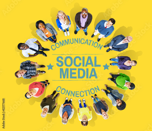 Social Media Communication Connection Networking Concept